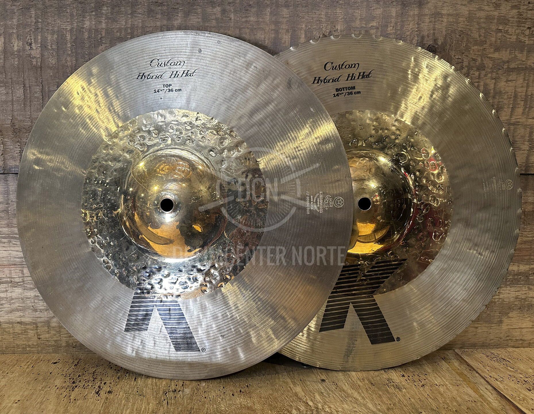 ZILDJIAN K CUSTOM HYBRID HI HATS 14"