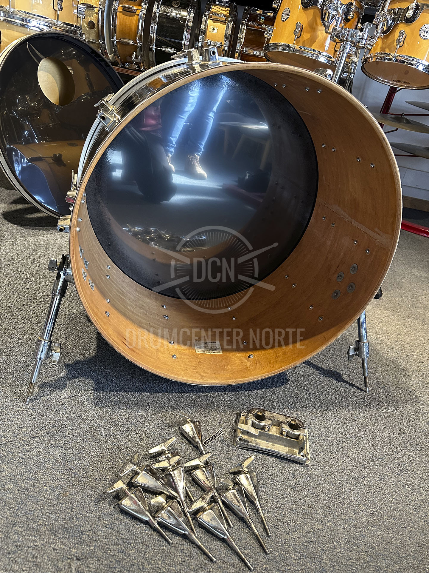 PEARL MAPLE SHELL BOMBO 24'x14' 70s - Imagen 5